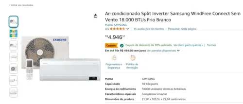 Imagem na descrição da promoção