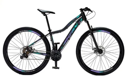 Foto do produto Bicicleta Aro 29 KRW Alumínio 24 Velocidades Freio A Disco Suspensão Dianteira Mountain Bike S1