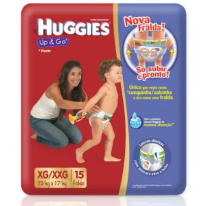 HUGGIES
Leve 2 Pague 1 Pacote de Fralda com 15 Unidades Cada Up & Go Jumbo XG/XXG Huggies