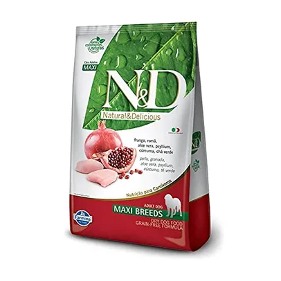 Ração Farmina N&D Prime Frango e Romã 10,1 KG Cães Adultos Raças Grandes