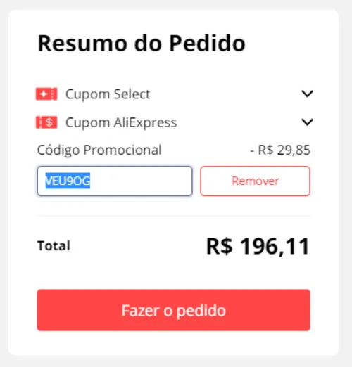 Imagem na descrição da promoção