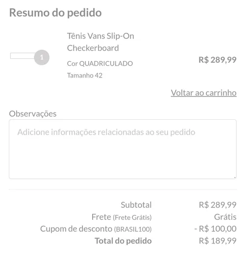 Imagem na descrição da promoção