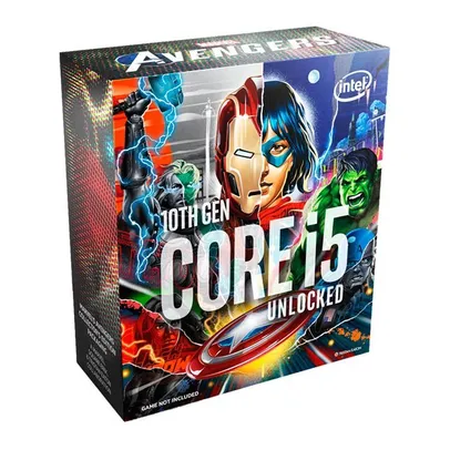 Processador Intel Core i5-10600K Avengers Edition, 6-Core, 12-Threads, 4.1GHz (4.8GHz Turbo), Cache12MB, LGA1200, BX8070110600KA | R$1.348