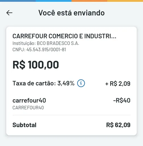 Imagem na descrição da promoção