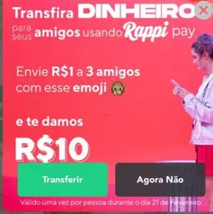 Ganhe R$10 no Rappi pay