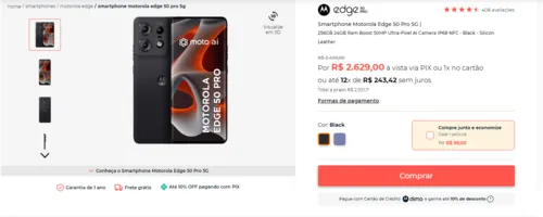 Imagem na descrição da promoção