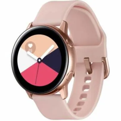 [R$: 615 AME] Samsung Galaxy Watch Active - Rosé