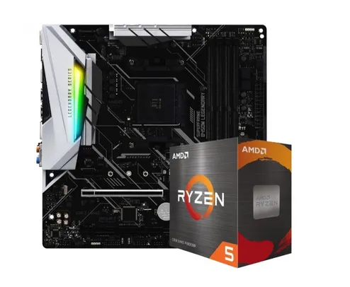 Kit Upgrade, AMD Ryzen 5 5600, Placa Mãe SuperFrame B450M Gaming