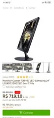 Monitor Gamer Full HD LED Samsung 24" LS24D332HSXZD | R$719