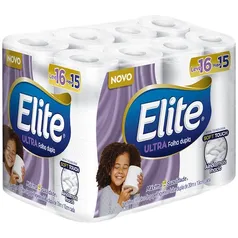 Papel Higiênico Elite 30m Dualette Folha Dupla Ultra - 16 Rolos