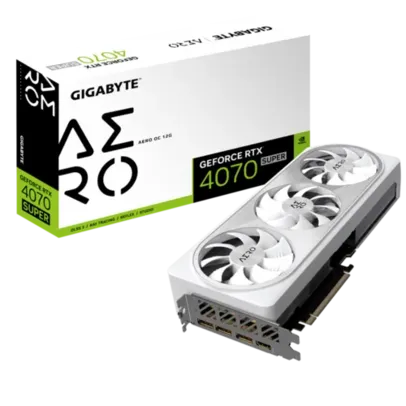 Placa de Video Gigabyte NVIDIA GeForce RTX 4070 Super AERO OC, 12GB, GDDR6X, DLSS, Ray Tracing, GV-N407SAERO OC-12GD