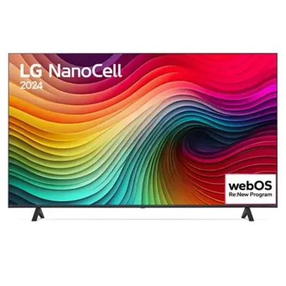 Smart TV 4K 2024 LG NanoCell 86" Polegadas 86NANO80TSA, Processador α8 AI, Freesync, Alexa e Wi-Fi