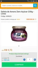 Geleia Zero Açúcar 230g - Linea - Vários Sabores | R$10