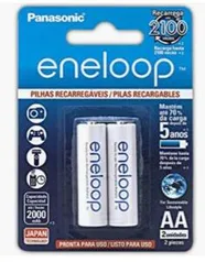 Pilha Recarregável Eneloop AA | R$52