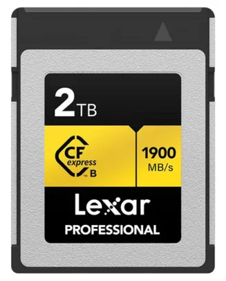 CARTAO DE MEMORIA LEXAR PROFESSIONAL GOLD SERIES, 2TB, TYPE B, LCXEXPR002T-RNENG