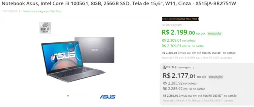 Imagem na descrição da promoção