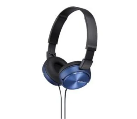 SONY Headphone Com Microfone Integrado e Plugue Folheado a Ouro Mdr-Zx310Ap Azul