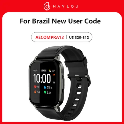 Smartwatch Xiaomi Haylou LS02 | R$ 115