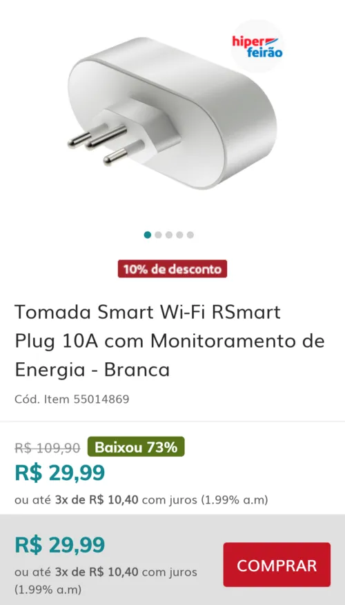 Imagem na descrição da promoção