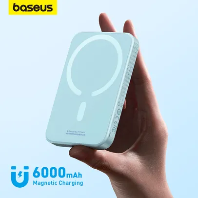 Power Bank Baseus 6000mah Magnetico Magsafe Wireless + Cabo PD 60W