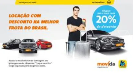 Até 25% OFF no aluguel de carros na Movida