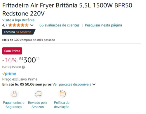 Imagem na descrição da promoção