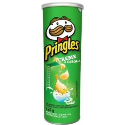 (R$ 5,24 com AME) Batata Pringles Creme e Cebola ou Queijo 120g R$ 7,49