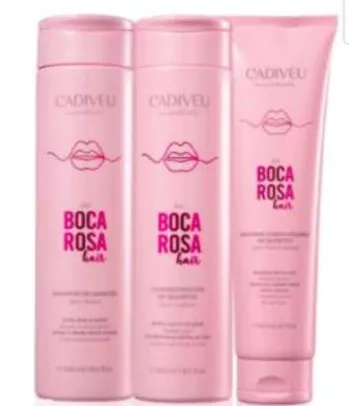 Kit Cadiveu Essentials Boca Rosa Hair Home Care - 3 Produtos | R$64