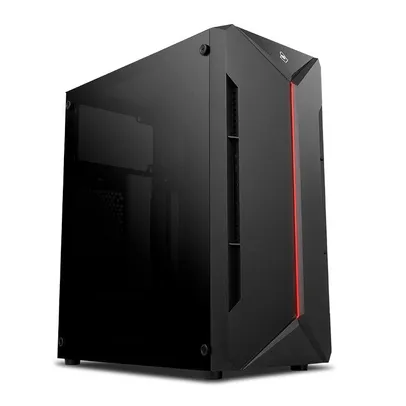 Gabinete Gamer Mancer Argon Lateral Acrilico Preto, MCR-AG01-FL