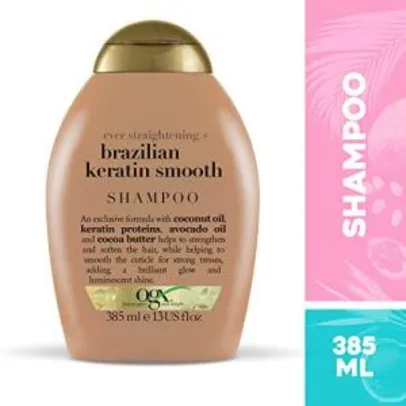 Shampoo Brazilian Keratin Smooth, OGX, 385 ml | R$21