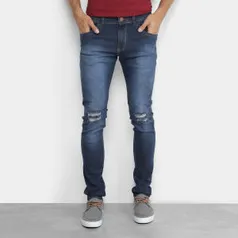 Calça Jeans Masculina com detalhe no joelho