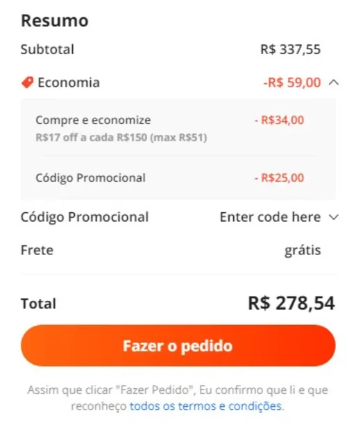 Imagem na descrição da promoção