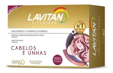 Suplemento em cápsulas Lavitan Cabelos E Unhas zinco em caixa 60 un