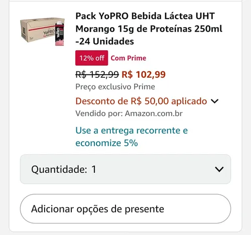 Imagem na descrição da promoção