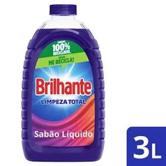 Detergente Líquido Brilhante Roupas Brancas E Coloridas 3l | R$ 15