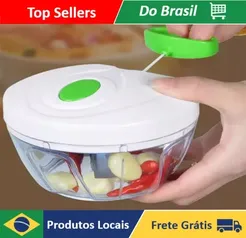 [🇧🇷] Processador Manual Triturador de Alimentos 3 Laminas 500 ml - Neverdie