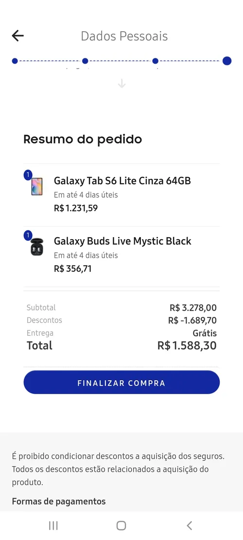 Imagem na descrição da promoção