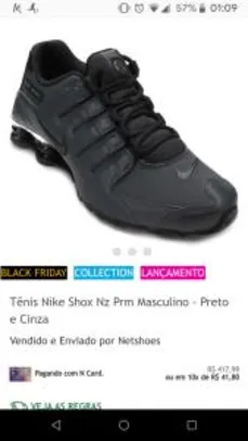 Black Friday de verdade - Linha Nike Shox com ótimas promoções