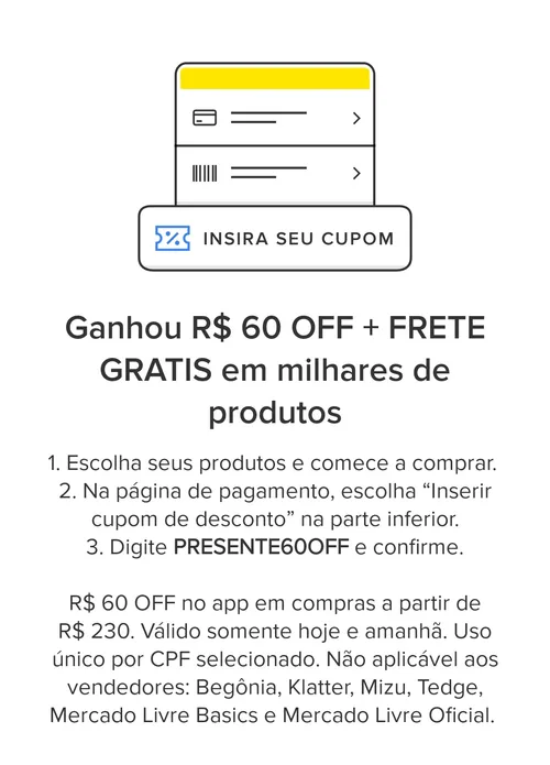 Imagem na descrição da promoção