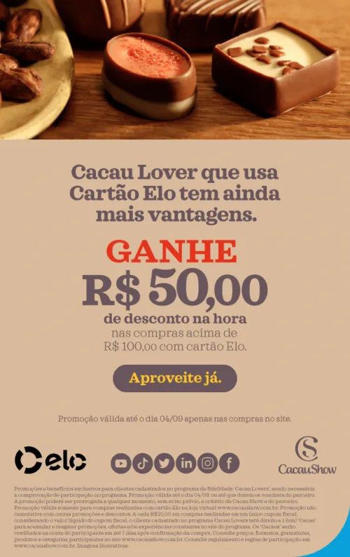 Imagem na descrição da promoção