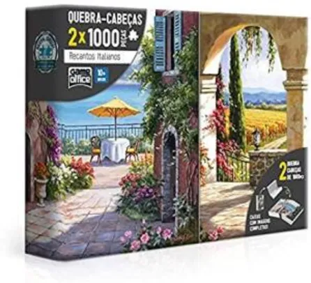 [PRIME] Combo: 2x Quebra Cabeça 1000 peças - Recantos Italianos - Toscana e Vinha Italiana