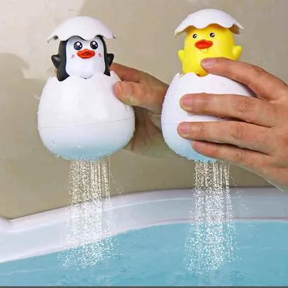 [Primeira Compra R$4,99] Spray de Água para o Bebê, Pinguim e Pato Brinquedos para Crianças