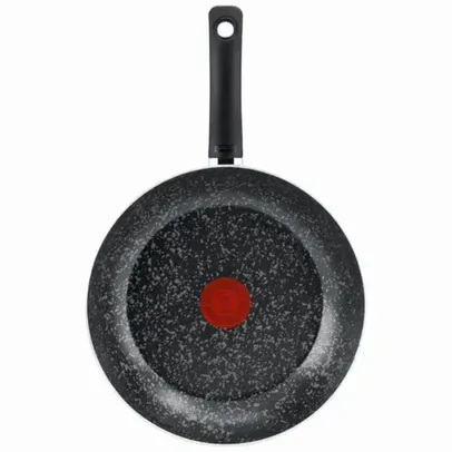 [APP] Frigideira Francesa Rochedo Stone Pro 28 cm, Efeito Pedra Limpa Fácil - Preto e Cinza