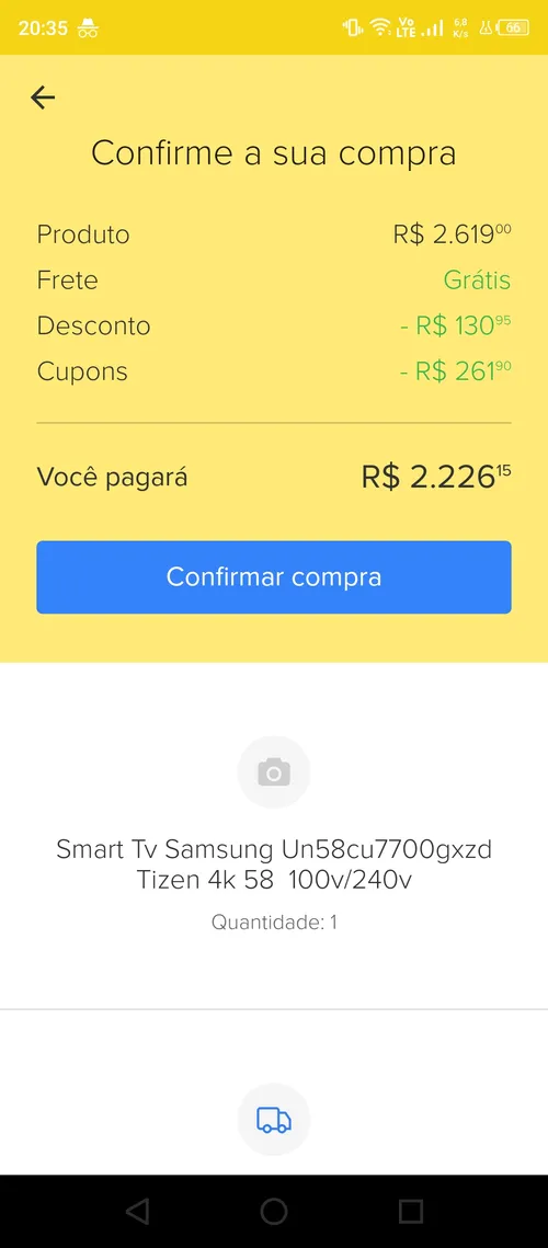 Imagem na descrição da promoção