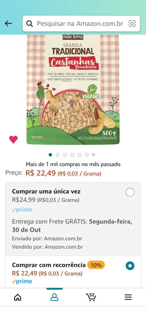 Imagem na descrição da promoção