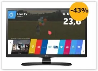 TV Monitor Smart LED 23,6" HD LG 24MT49S-PS R$ 499