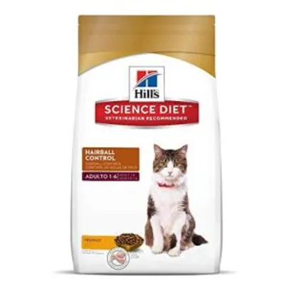 Ração Hill's Science Diet para Gatos Adultos - Controle de Bolas de Pelo - 7,5kg | R$108