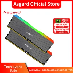 Memória Ram Asgard DDR4 2x8GB 3200MHZ RGB