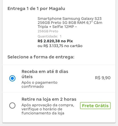 Imagem na descrição da promoção