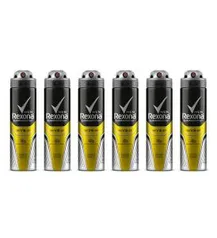 Kit Desodorante Rexona Men V8 48 horas Aerosol Masculino 150ml com 6 unidades - Incolor R$50